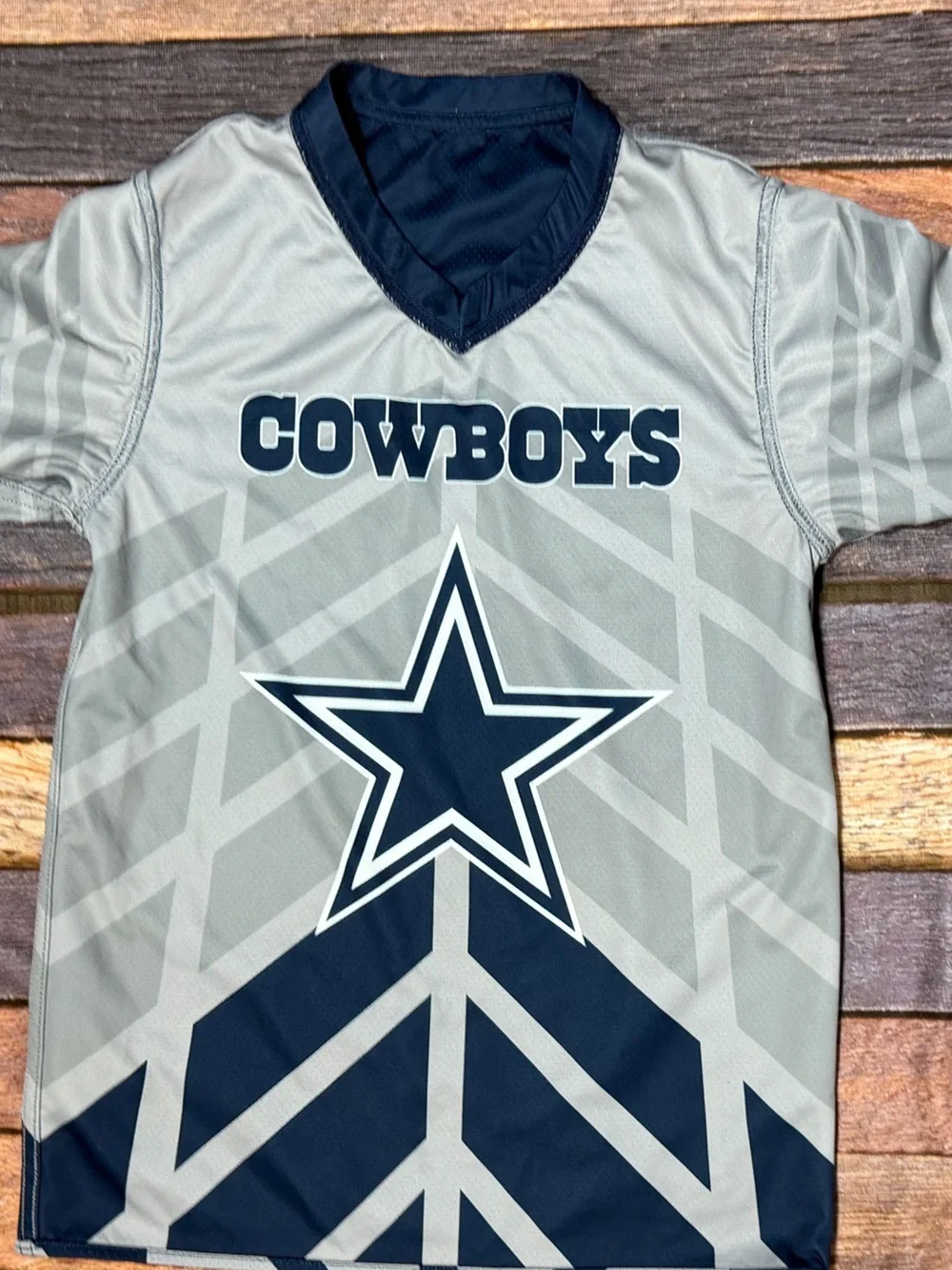 Dallas Cowboys NFL Football Boys Youth Kids Flag Football Reversible Jersey